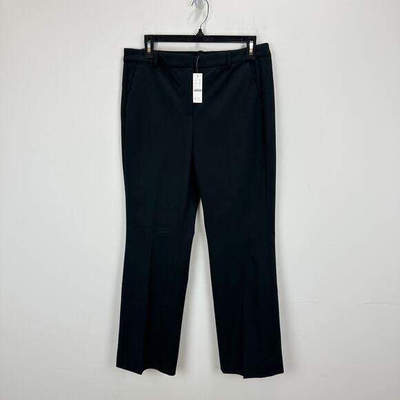 J.Crew Kaya Pant Bi Stretch Cotton Blend Black Classic Office Kick Out US 6 NWT - Picture 5 of 13